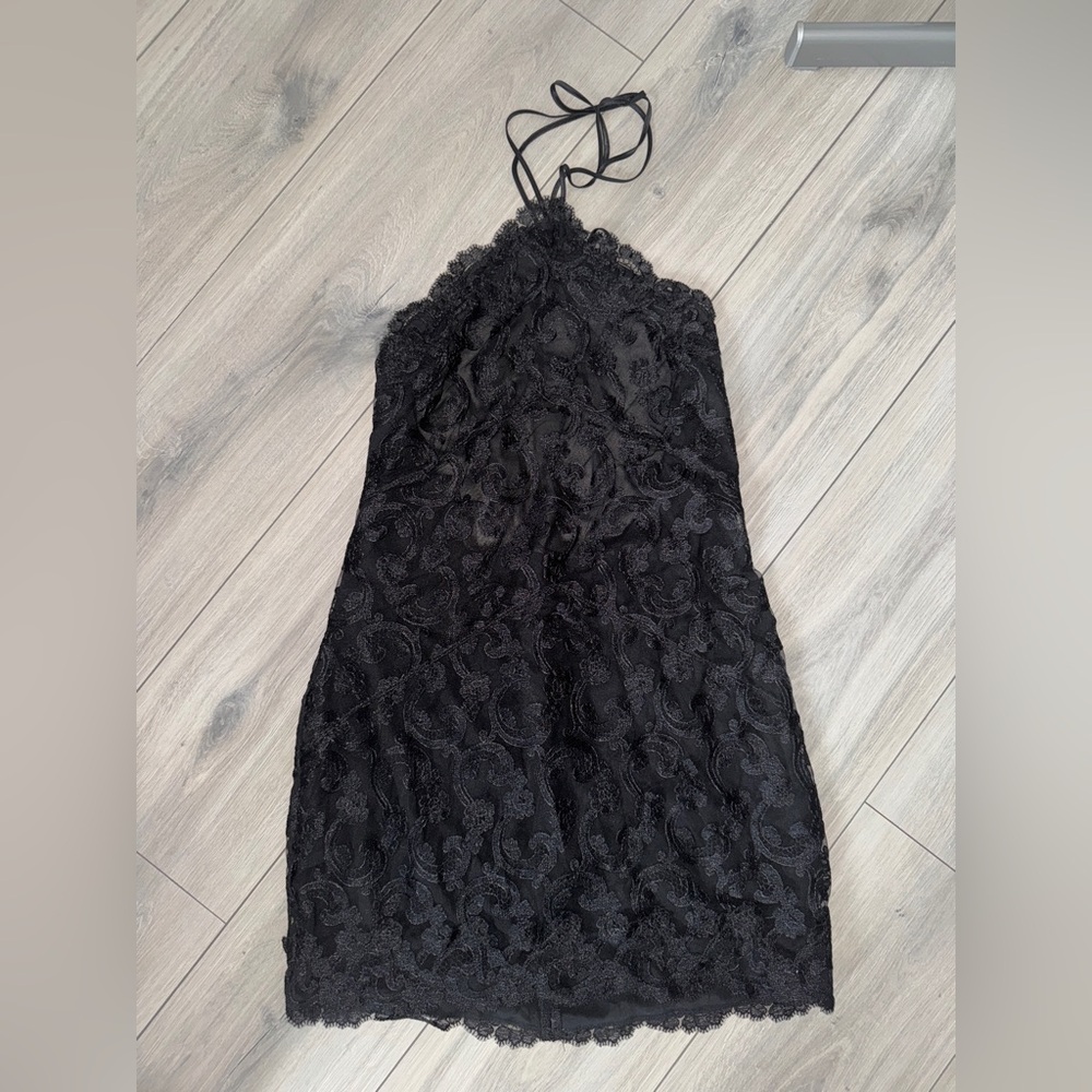 Victoria secret black lace dress